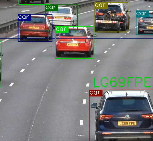 Vehicle detection and license plate recognition